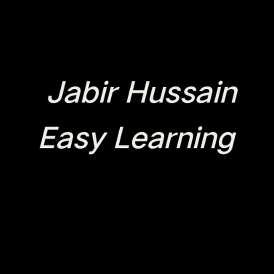 Jabir Hussain Easy Learning - YouTube