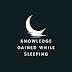 logo knowledge gained while sleeping