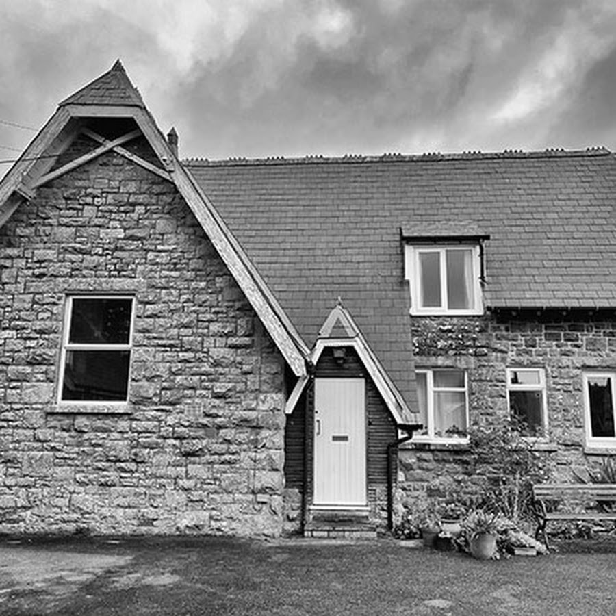 Old school house. The Roof of the Schoolhouse.