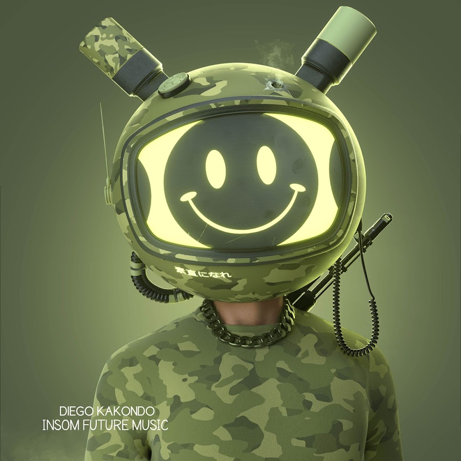 Astronaut Helmet Face Covered Green Camo