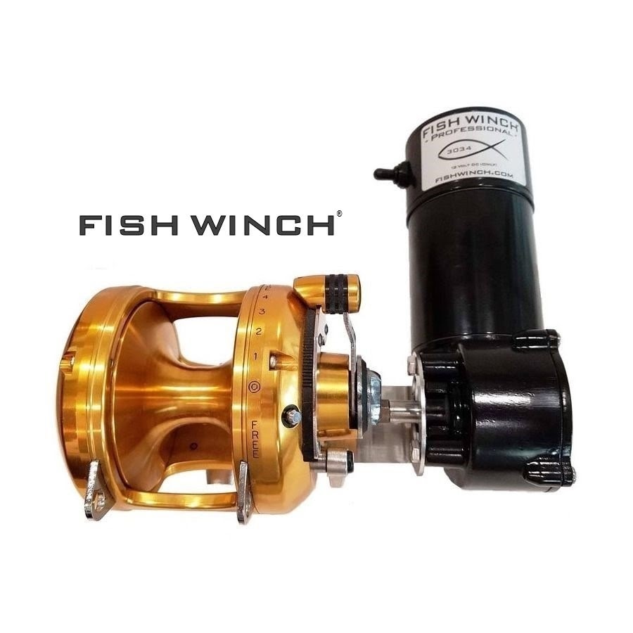 FISH WINCH® - Electric Fishing Reel motors fit 280+ reels (Penn, Shimano,  Avet, Daiwa, & more). 