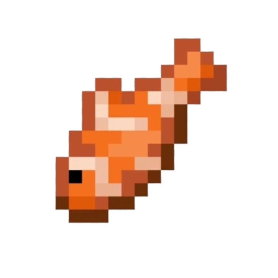 Рыбка пиксель арт