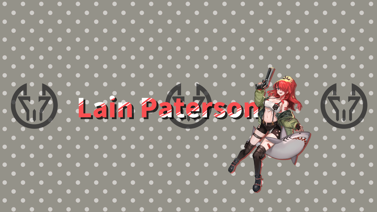 チャンネル「レイン・パターソン／Lain Paterson【にじさんじ】」のバナー