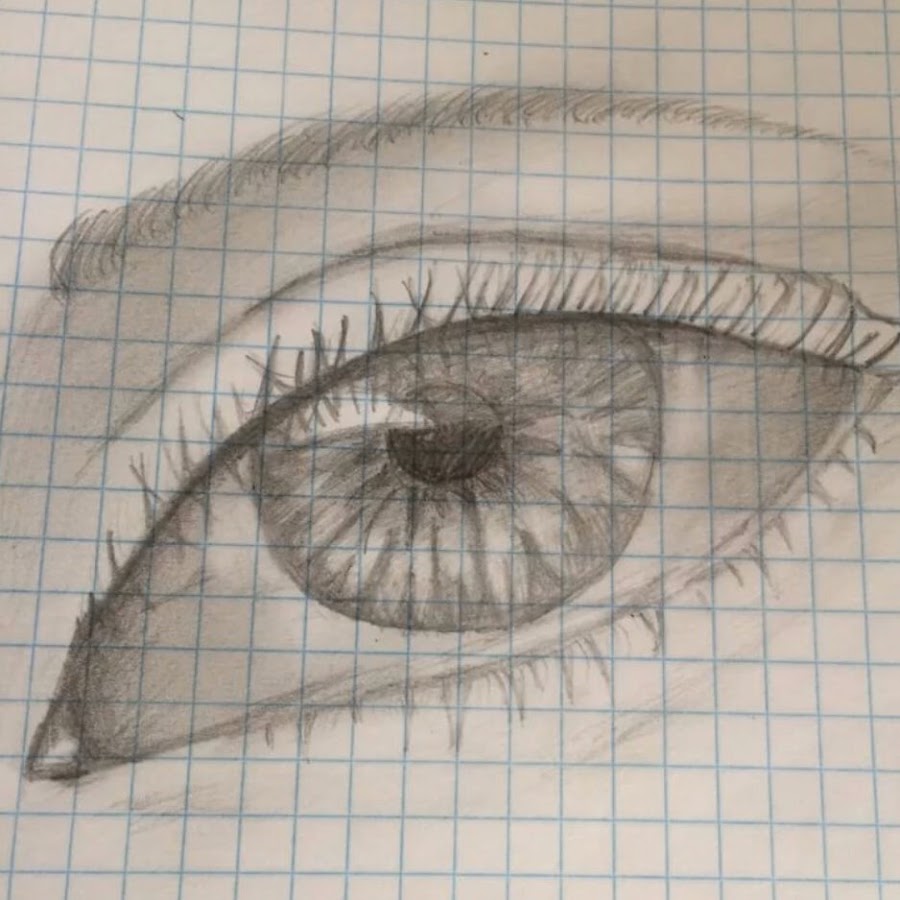 Красивые глаза рисунок. Рисунки на листочке в клеточку. Глаз ручкой. Рисунки карандашом в клетку.