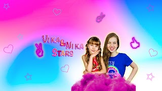 Заставка Ютуб-канала «Vika Nika Stars»