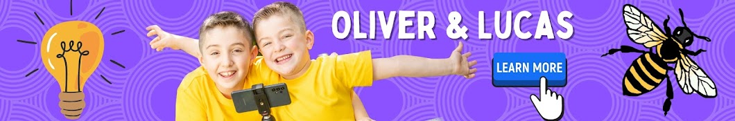 Oliver and Lucas - Educational Videos for Kids Banner