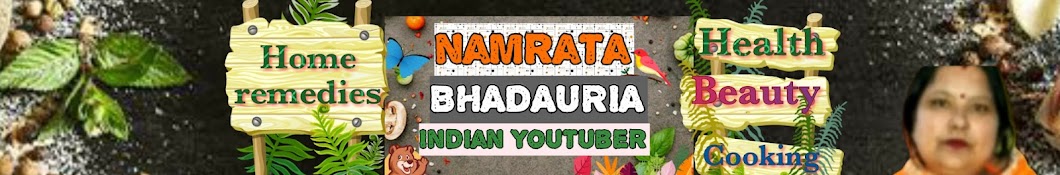 NAMRATA BHADAURIA Indian YouTuber Banner