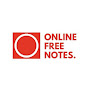 Online Free Notes (English)