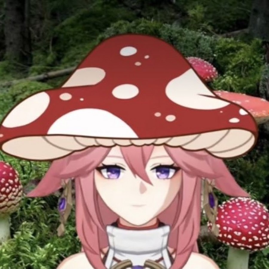 Каваи девочка грибочек
