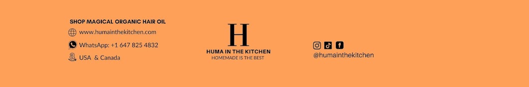 Huma in the kitchen Banner