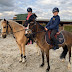 Lou & Léonie and their ponies: Havane & Filou