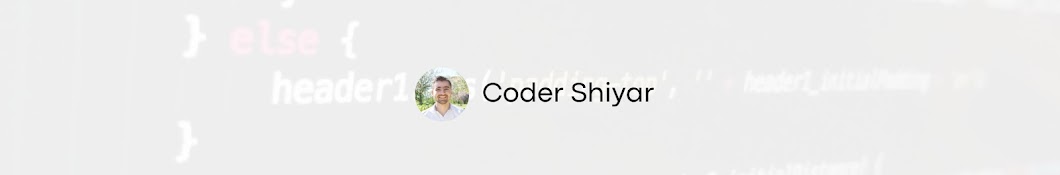 Coder Shiyar Banner