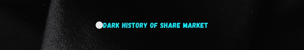 DARK HISTORY OF SHARE MARKET 