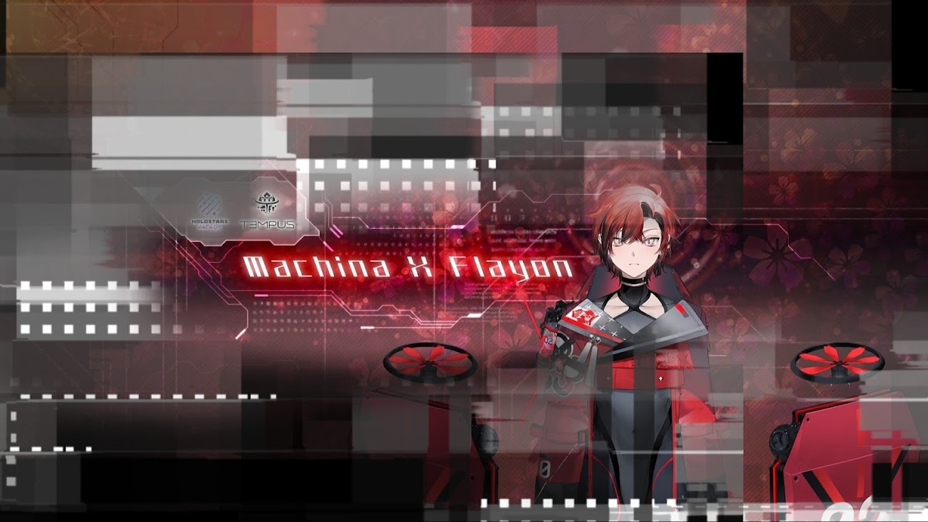 チャンネル「Machina X Flayon Ch. HOLOSTARS-EN」（マキナ・X・フレオン）のバナー