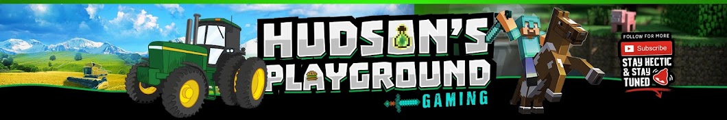 Hudson's Playground Gaming Banner