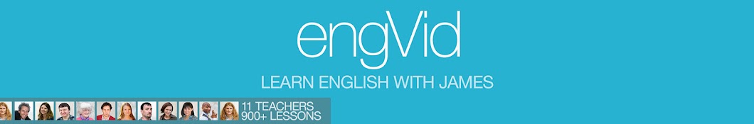 ENGLISH with James · engVid Banner