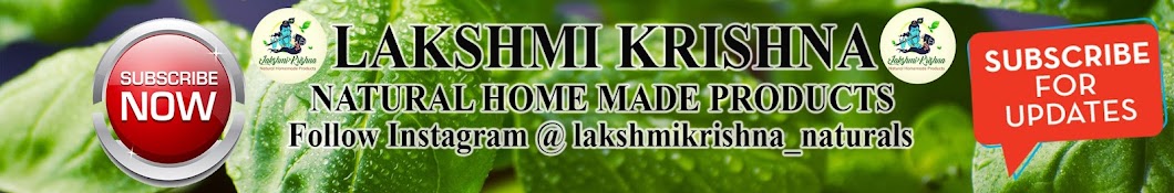 Lakshmi krishna Naturals Banner
