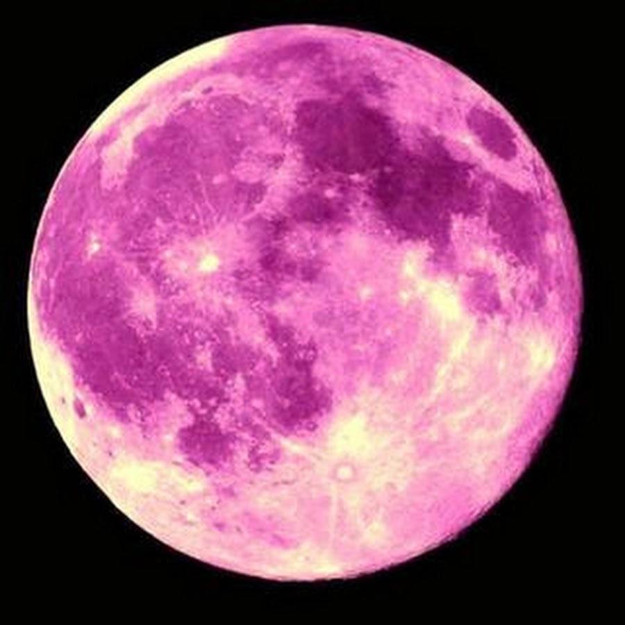 Pink moon. Голубая Луна. Фиолетовая Луна.