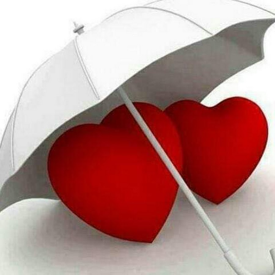 Сердечки под зонтиком