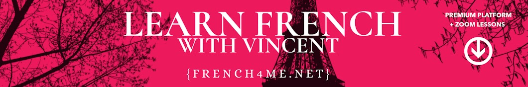 LEARN FRENCH WITH VINCENT Banner