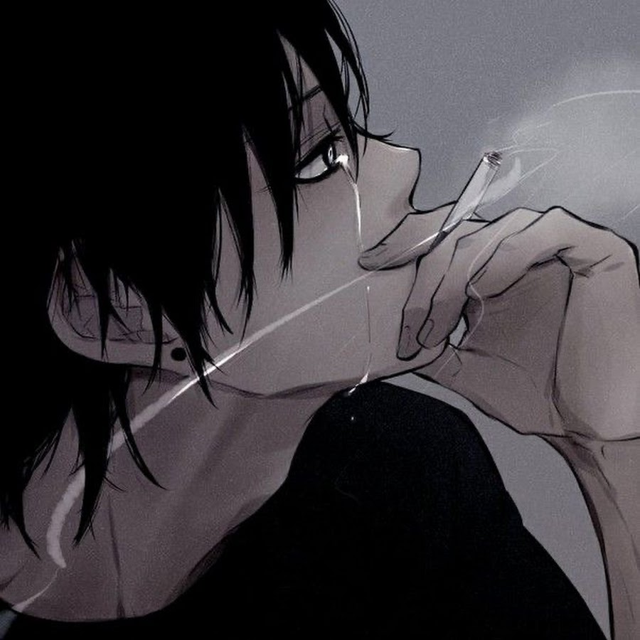 Foto de anime fumando