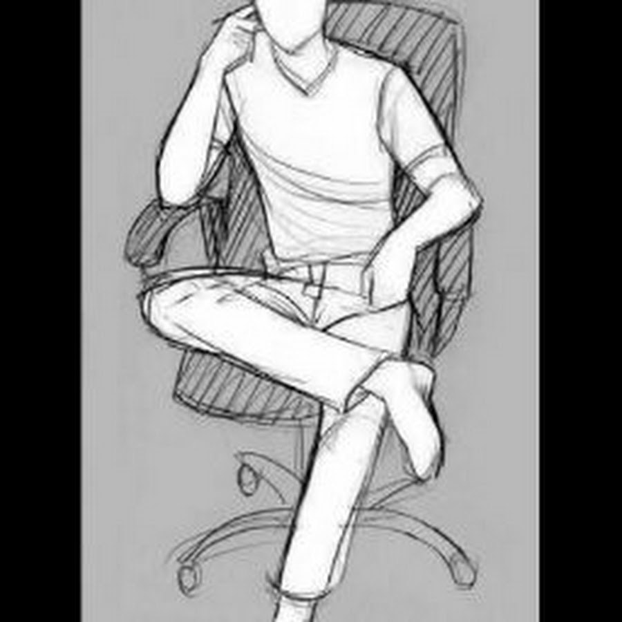 Сидячие мужские позы для рисования