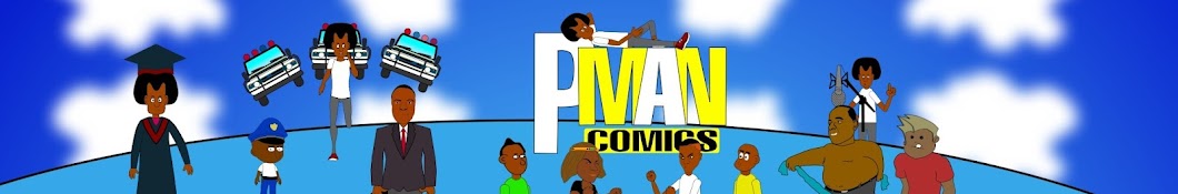 P Man Comics Banner