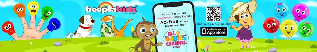 HooplaKidz - Official Nursery Rhymes Channel Banner