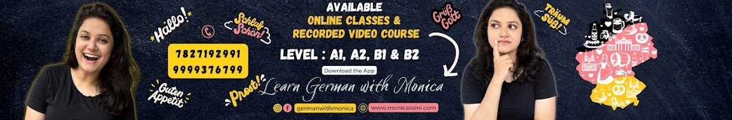 Learn German with Monica Banner