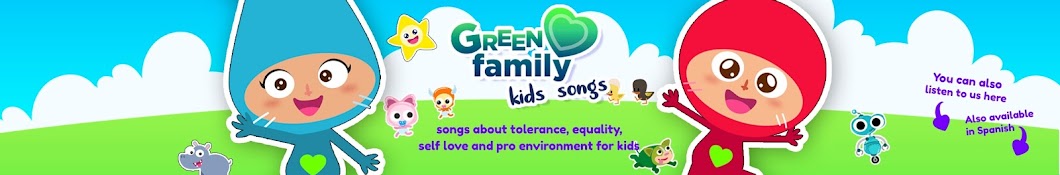 Kids Songs - Green Family Banner