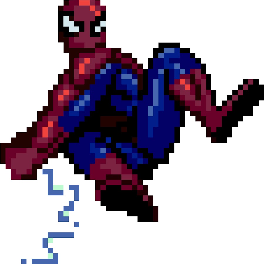Человек паук пиксель карт