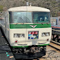 Train window view in Japan