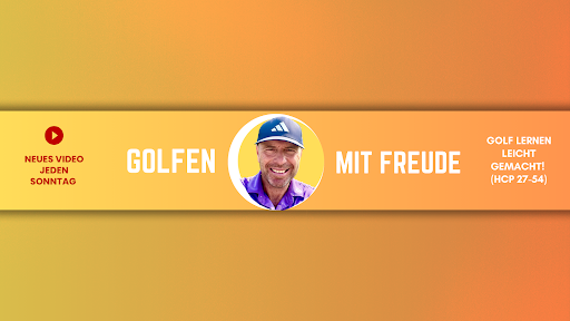 Golfen mit Freude banner
