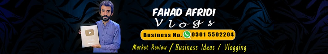 Fahad Afridi VLOGS Banner