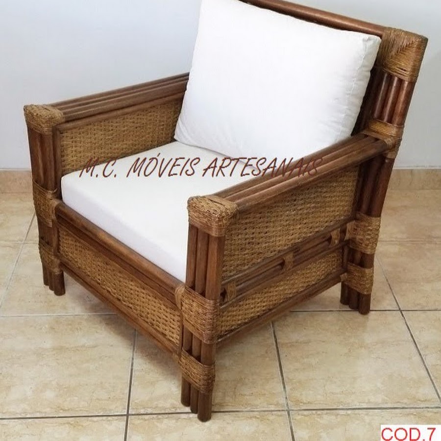 Conjunto de Mesa e Cadeira para Varanda e Área Externa em Corda Náutica,  Fibra Sintética, Natural , Vime, Junco, Rattan e Apuí