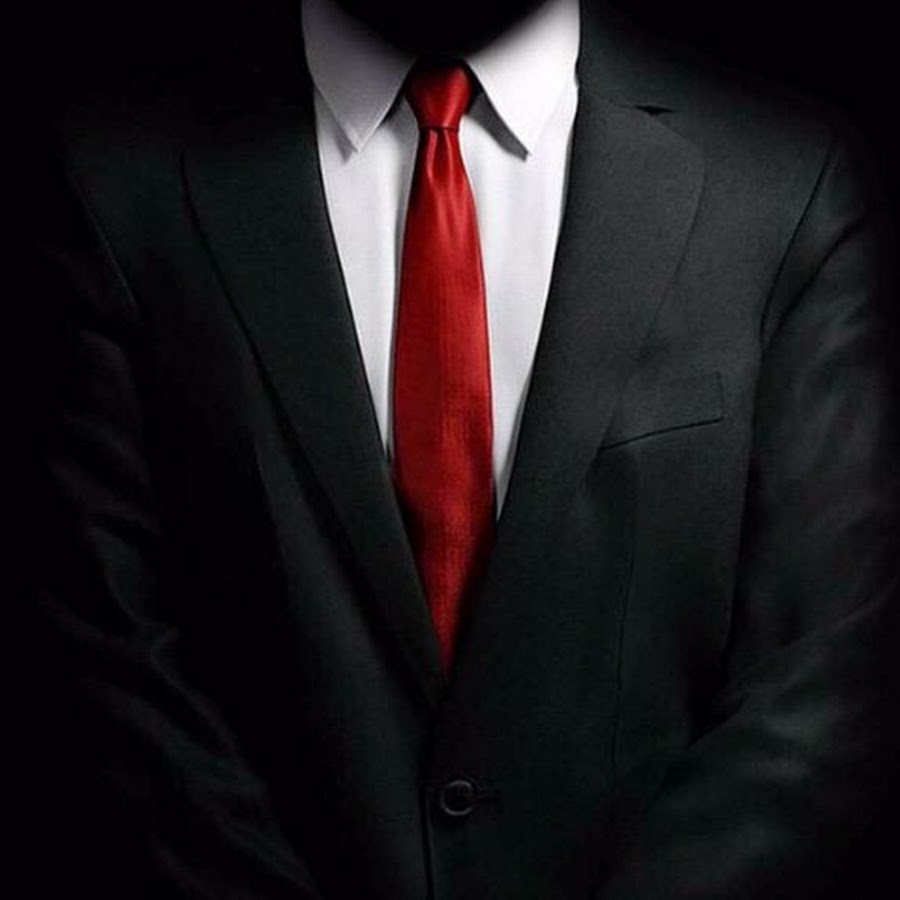 Черный пиджак красный галстук