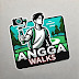 Angga walks