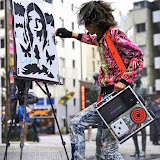 希少 ユキンコアキラ 直筆サイン入り　B2 額装　ゴットオブタレント出演 Glastonbury Festival 2023, PaintingDj Akira from Japan will
