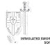 logo Immolated Sword, Feather and Stone Software