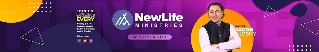 Pr Jacob Koshy - New Life Ministries - Official Banner