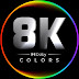 logo 8K Dolby Colors