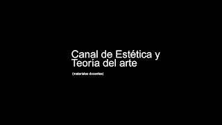 «Canal de Estética y Teoría del arte» youtube banner