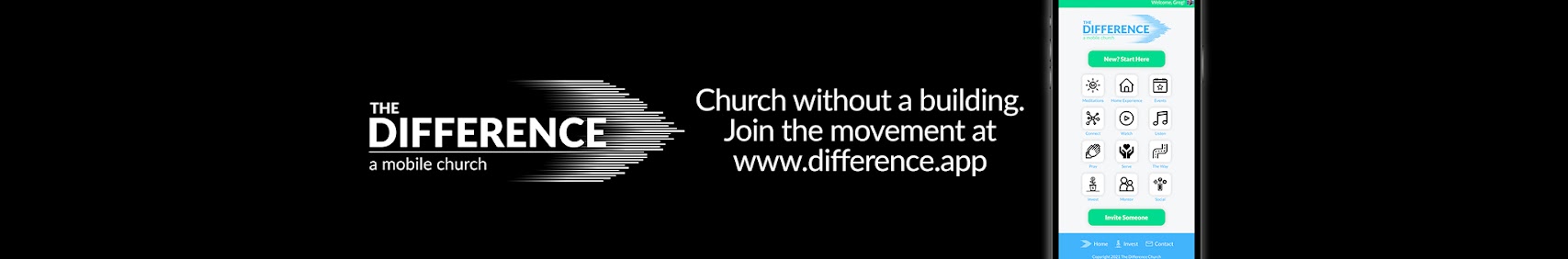 The Difference Church banner