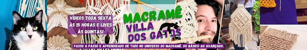 Macramê Villa dos Gatos