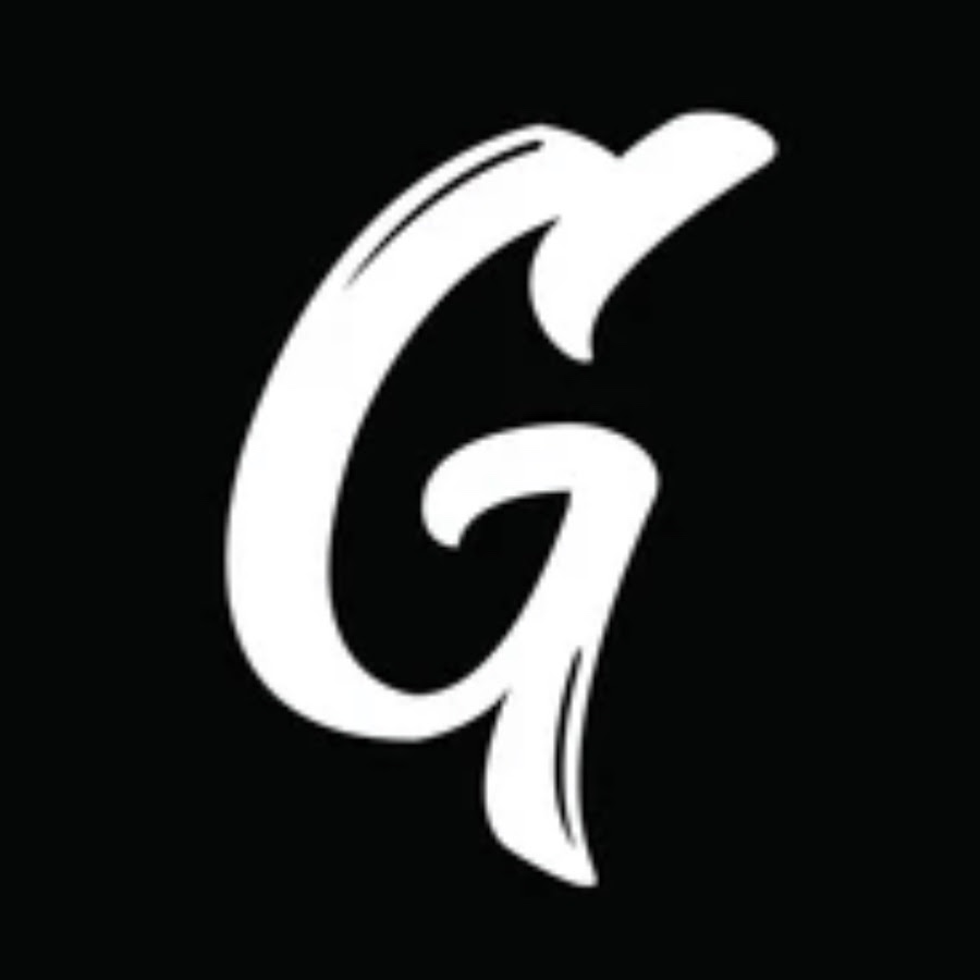 G script. G Calligraphy. Logo of the Letter a with Feather.