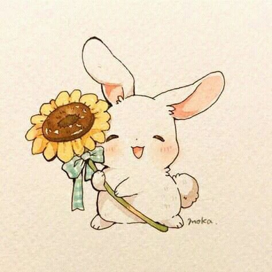 Японский стиль рисования кролик