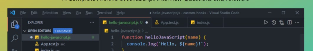 Hello JavaScript