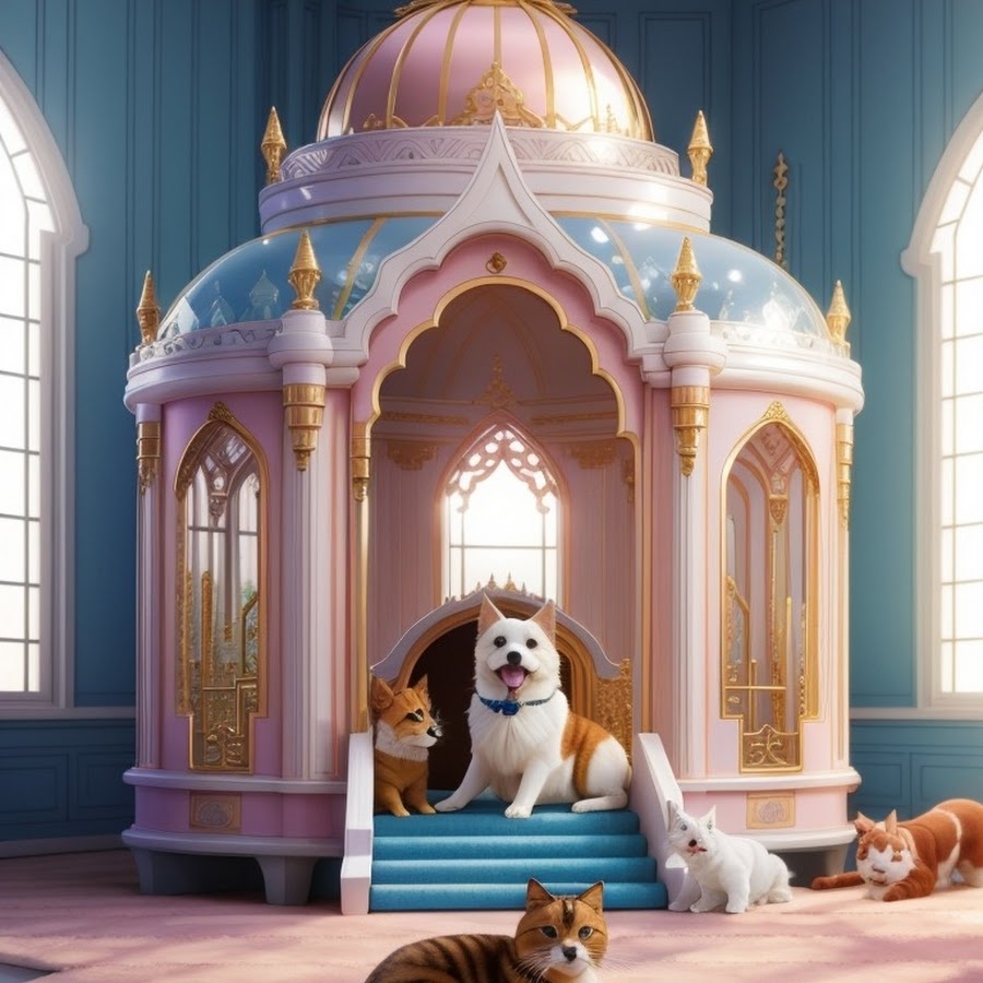 Princess castle dog outlet bed