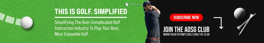 The Art of Simple Golf Banner