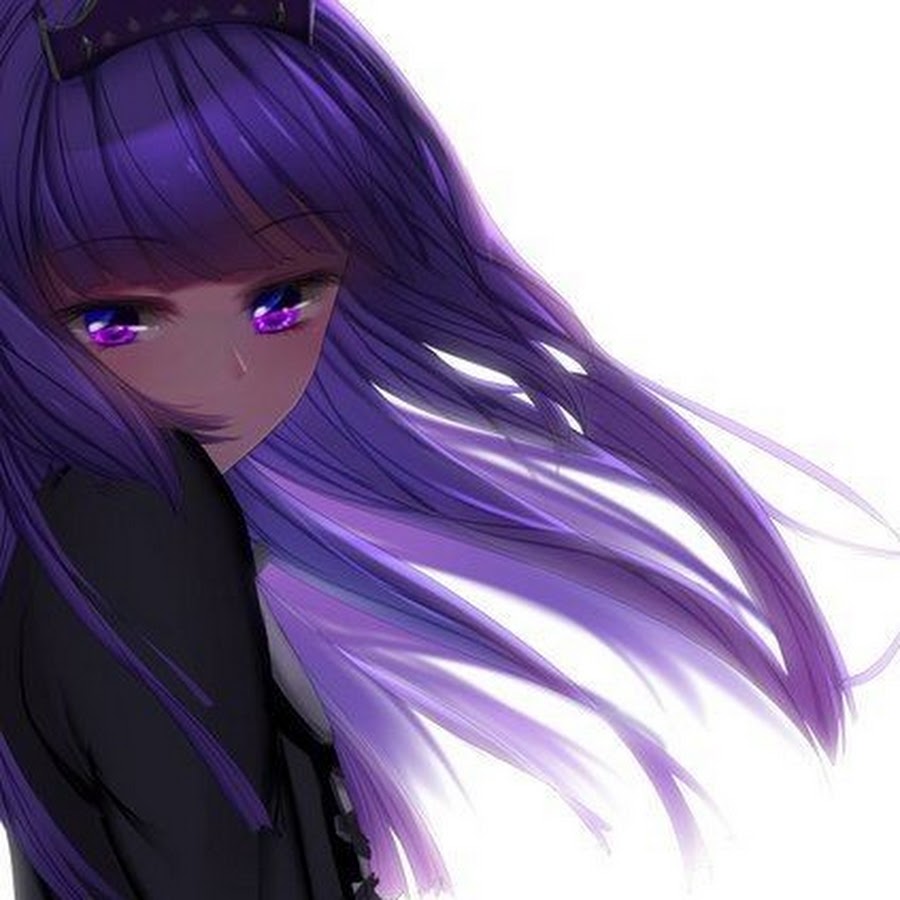 3d девушка с фиолетовыми волосами